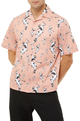 Printed Bowling Shirt